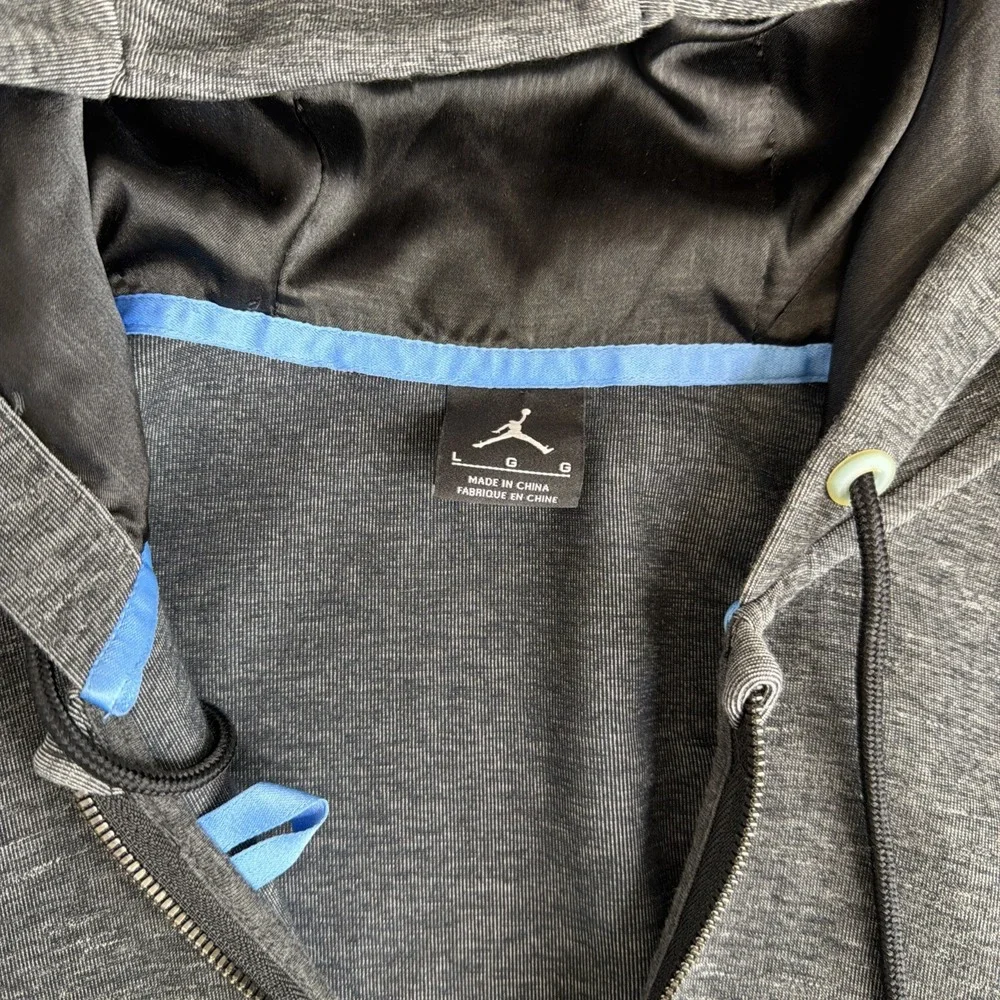 Men's Air Jordan Large Long Sleeve Full Zip Hooded‎ Sweatshirt Jumpman